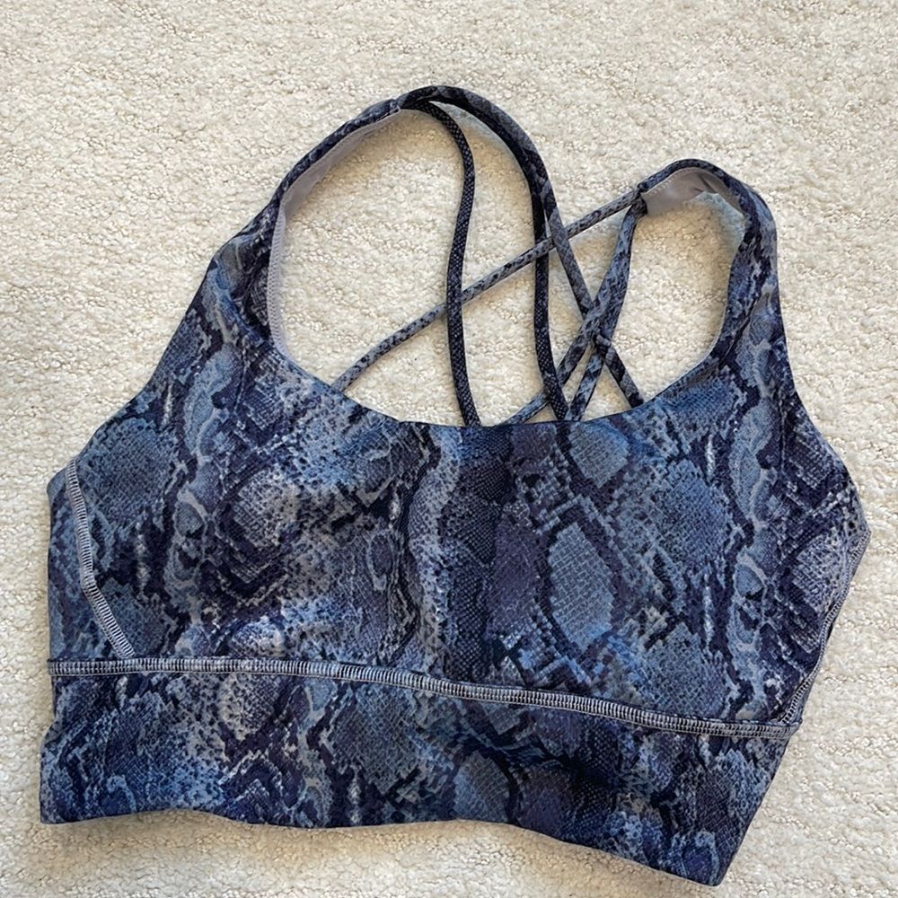 Victoria's Secret Blue Snake Print Bra